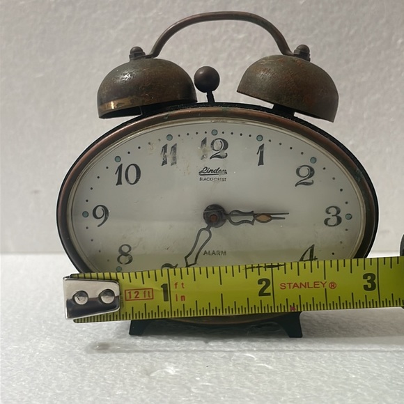 vintage linden black forest alarm clock made in west germany 1940/1960 - Picture 6 of 6